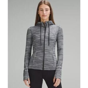 Lululemon Define Nulu Hooded Jacket Zip Women's Size 4 Gray LW4BF8S MSRP $138